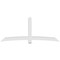 Ekena Millwork Bellingham Architectural Grade PVC Gable Bracket, 108"W x 45"H x 6"D x 6"F, 10/12 Pitch GBP108X45X0606BEL00 - alternate 5